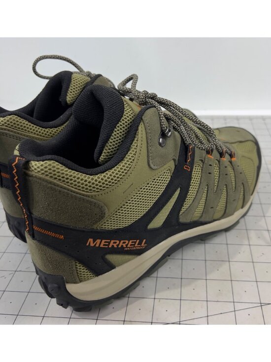 Merrell Men\'s Accentor 3 Waterproof Mid Hiking Boots Olive/Herb Sz. 13 W(EE) New main image 8